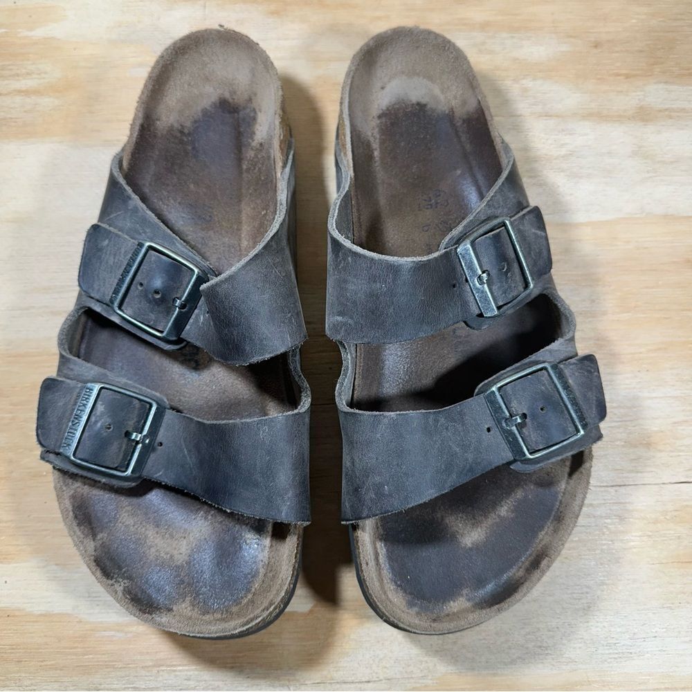Birkenstock Arizona Dark Brown Slide Sandals Women’s Size 11 - Picture 2 of 8